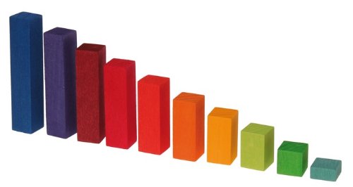 Grimm's rainbow counting block Small 100 Pcs Stepped Building & Counting GM42100_4