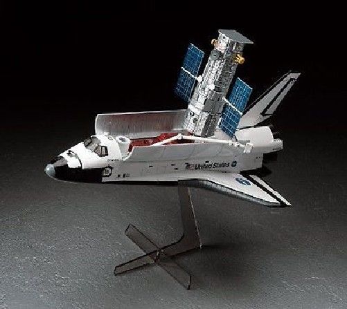 Hasegawa 1/200 Space Shuttle Orbiter & Hubble Space Telescope Model Kit NEW_3