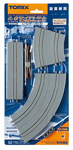 Tomytec TOMIX N gauge Wide Tram Mini Rail Set Basic Set MA-WT pattern 91086 NEW_1
