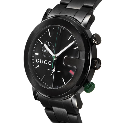 GUCCI Quartz 101M Black PVD Chronograph Men's Watch GU-YA101331MSS-BLK NEW_2