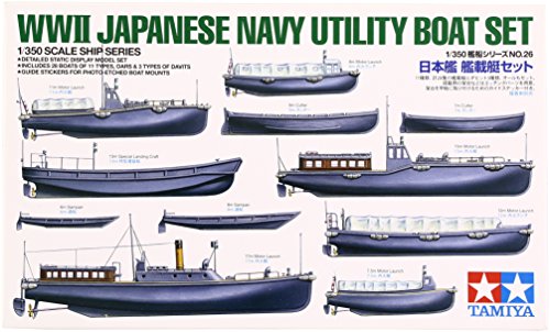 TAMIYA 1/350 Japanese Navy Utility Boat Set Model Kit NEW from Japan_1