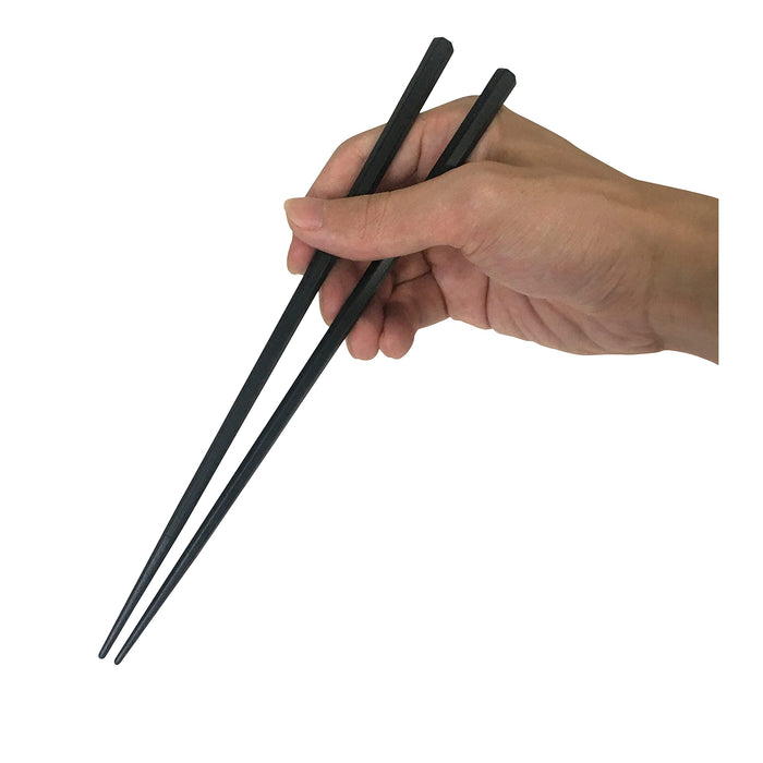 Daikoku Kogyo Hexagonal Chopsticks 23cm Black Set of 10 pair Made in Japan NEW_3