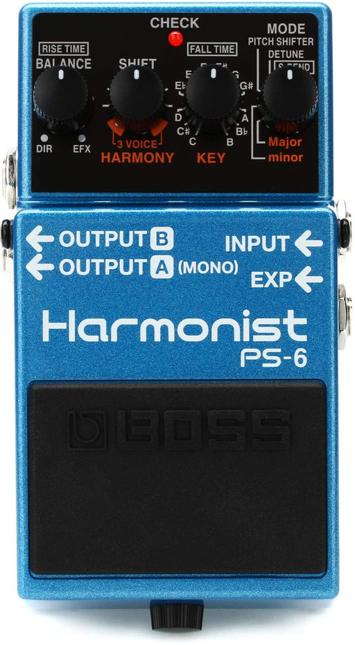 Boss PS-6 Harmonist Pitch Effects Guitar Pedal Blue create 2or3 voice harmonies_1
