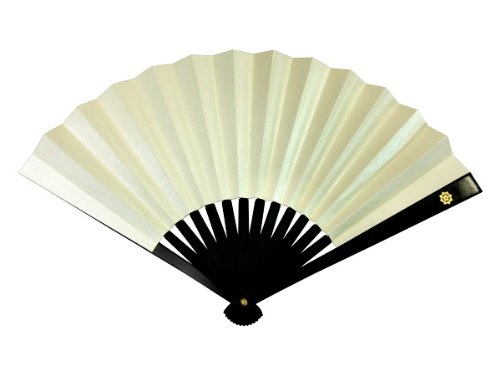 Japanese Iron Fan (Tessen) #15 Sakamoto Ryoma family crest White ‎LA-6YMG-46IO_2