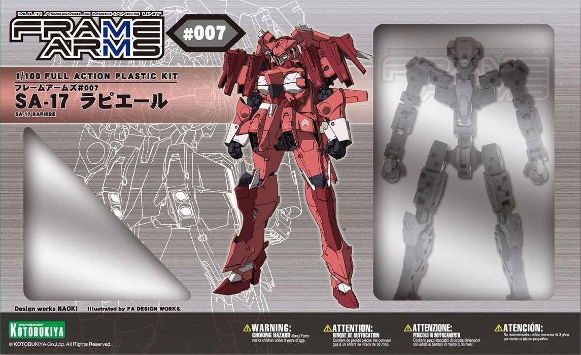 KOTOBUKIYA FRAME ARMS #007 SA-17 RAPIERE 1/100 Plastic Model Kit NEW from Japan_1
