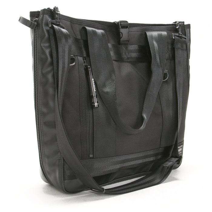 Yoshida Bag Porter Heat 2way tote bag 703-07965 Nylon Zip Closure Black NEW_1