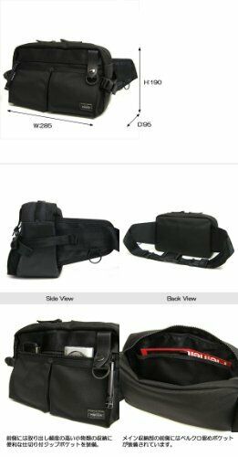 Yoshida Bag Porter Waist Bag Heat 703-07971 Black NEW from Japan_5