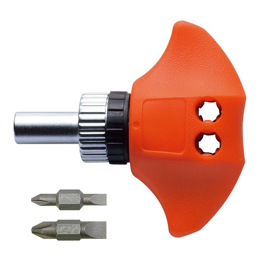 VESSEL Power Ratchet Driver (Comes with 2 double-ended bits) L87.9mm TD81R NEW_1