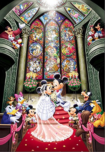 Tenyo Disney Fantasy Celebration Minnie & Mickey Wedding Jigsaw Puzzle 1000piece_1