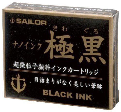 SAILOR 13-0602-120 Cartridge Ink 'Kiwa Guro' Black 12 pcs NEW from Japan_1