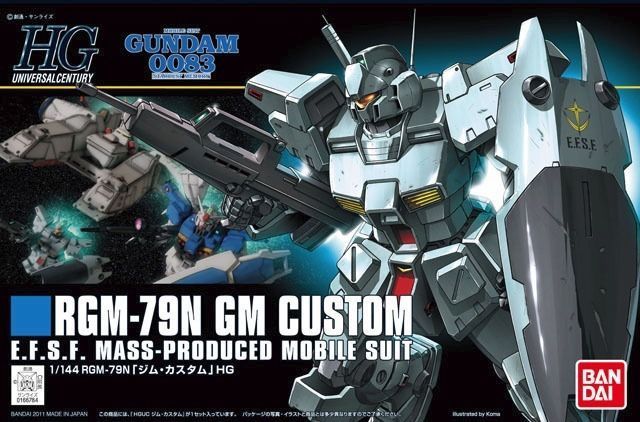 BANDAI HGUC 1/144 RGM-79N GM CUSTOM Plastic Model Kit Gundam 0083 from Japan_1