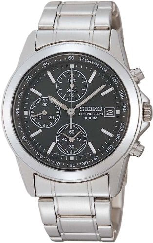 SEIKO Chronograph SND309P Men's Watch Silver NEW from Japan_1