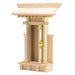 Japanese Kamidana Ofuda Paper wood stand H35xW26cm Wooden family shrine NEW_3