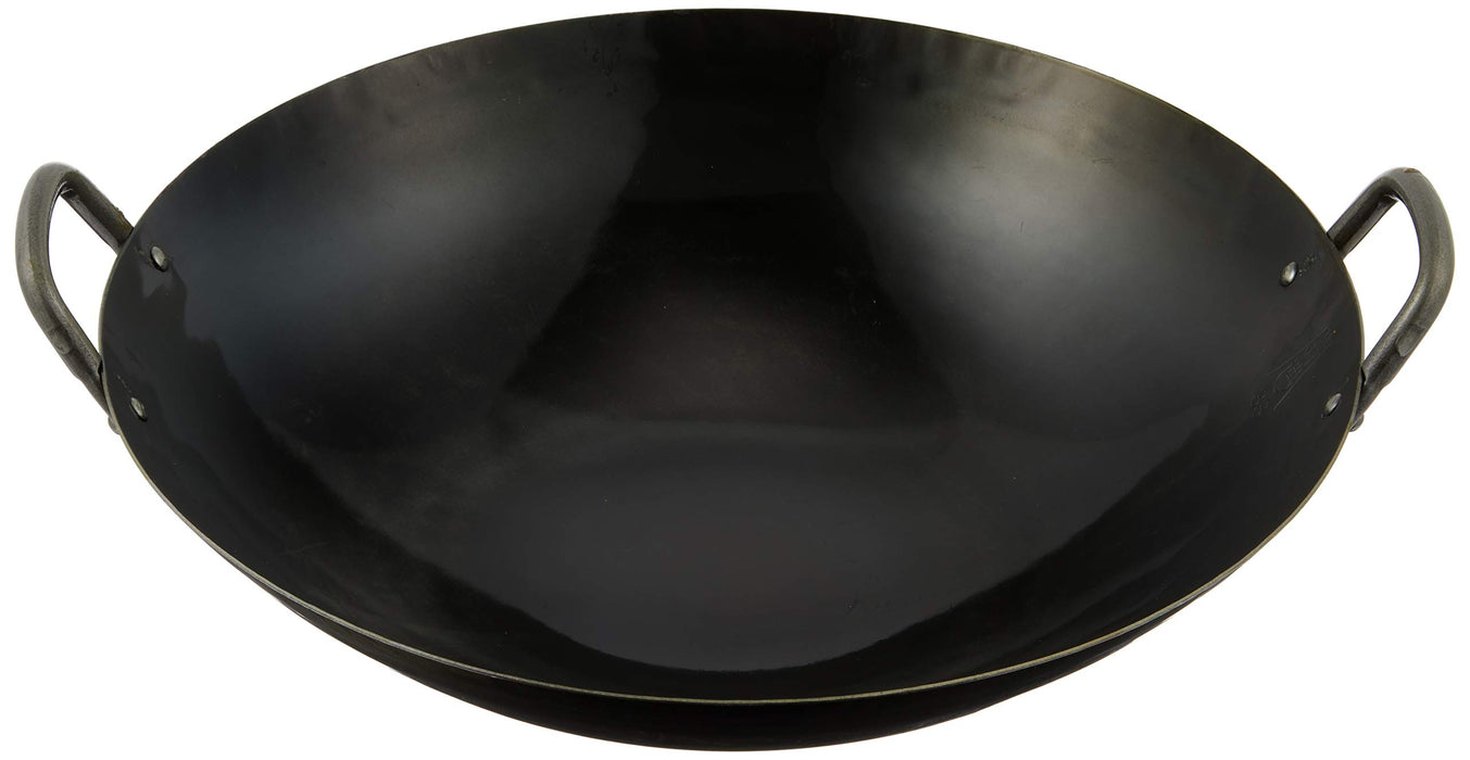 Yamada Kogyosyo iron Uchidashi Chinese Wok 33cm thickness 1.2mm Made in Japan_1