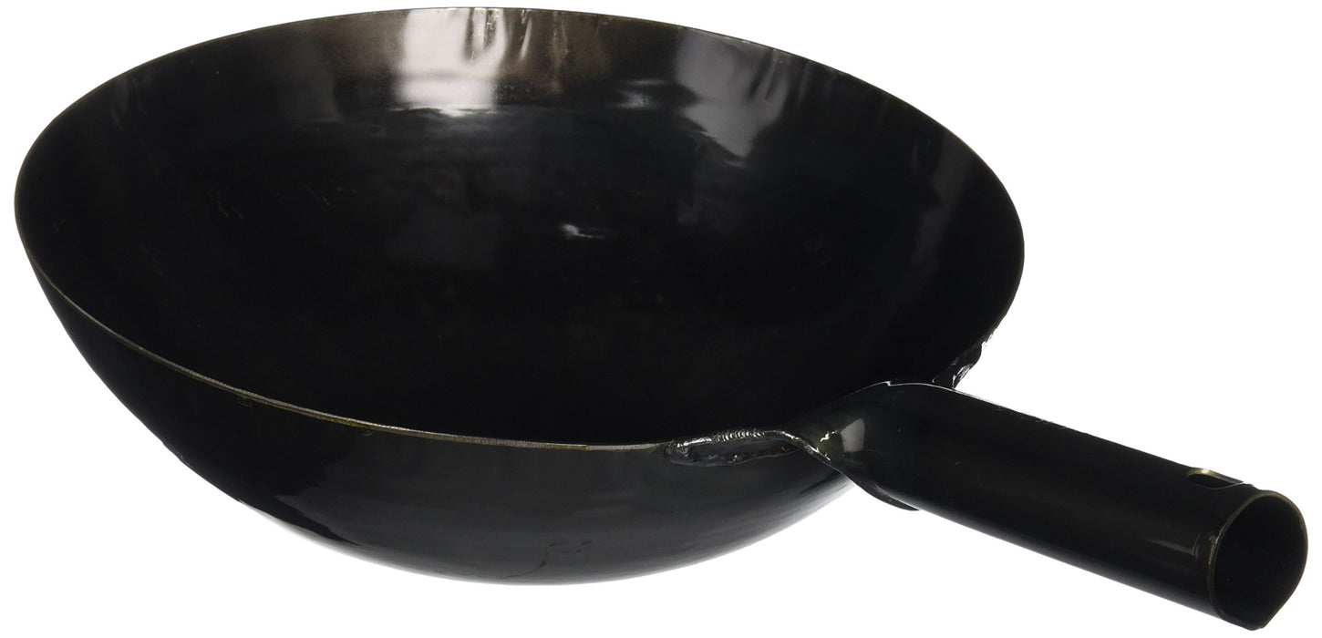 YAMADA KOGYOSHO Iron Chinese Hammered Iron Wok 30cm 1.6mm 1260g Made in Japan_1