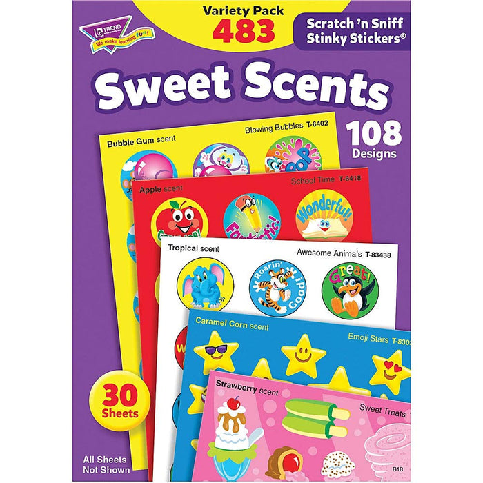 Trend Enterprises Reward Sticker Scented Sweet Variety Set 480 Pieces T-83901_2