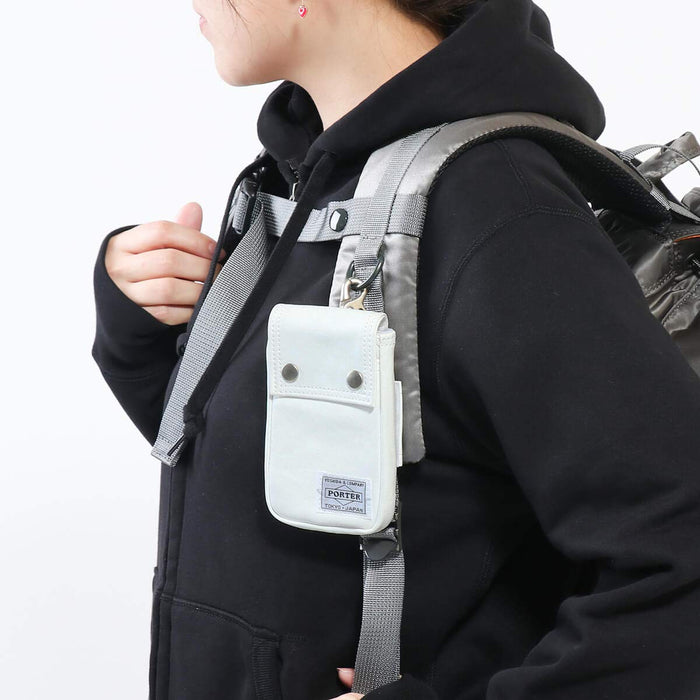 Yoshida Bag PORTER FREE STYLE POUCH 707-08225 White Made in Japan PU Leather NEW_2