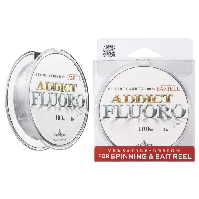 YAMATOYO Line Addict Fluoro Sppining & Bait Reel 100m 12Lb BlackBass Clear NEW_1
