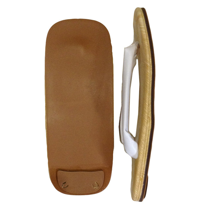 Edo Ten Setta yellow tatami embossed made in Japan Japanese style sandals L NEW_2