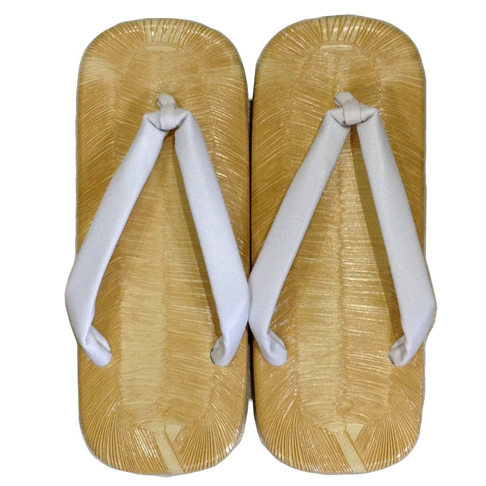 Edo Ten Setta yellow tatami embossed made in Japan Japanese style sandals L NEW_5