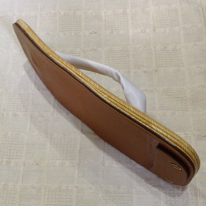 Edo Ten Setta yellow tatami embossed made in Japan Japanese style sandals L NEW_6