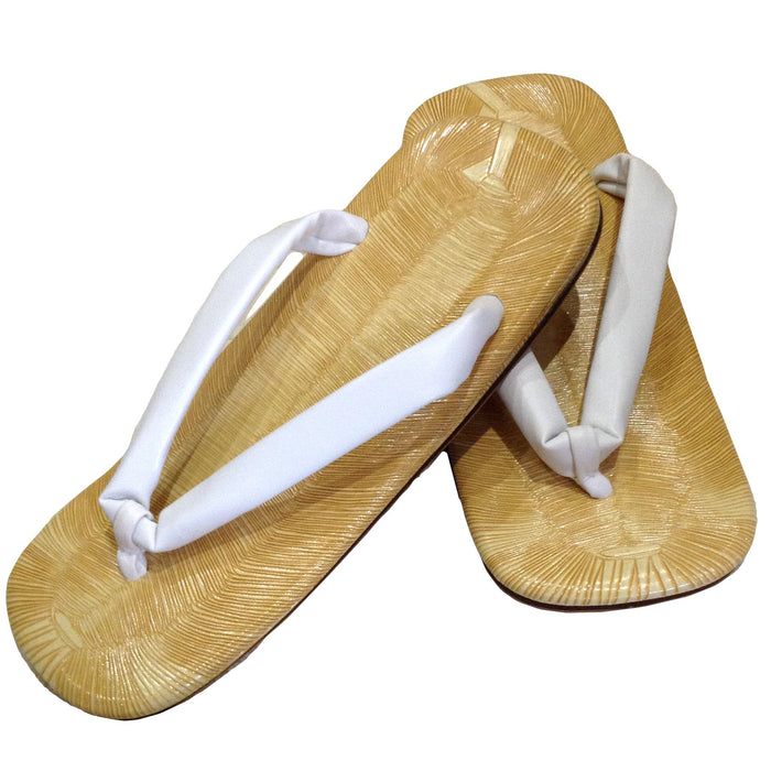 Edo Ten Setta yellow tatami embossed made in Japan Japanese style sandals L NEW_8