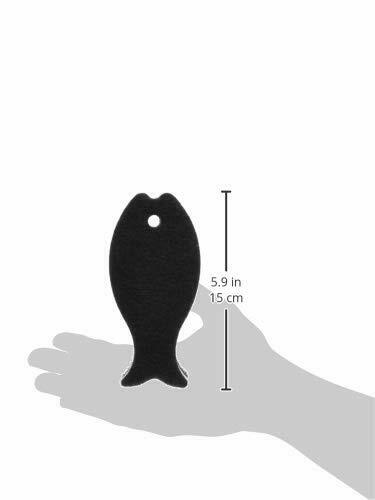 Myrna fish kitchen sponge hard black K180 NEW from Japan_7