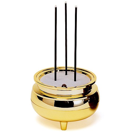 Takita Shoten Buddhist Electric Incense Stick LED Light Middle size Gold NEW_1