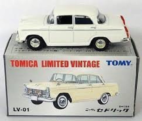Tomytec Tomica Limited LV-01b Nissan Cedric Ivory display specialized model NEW_1