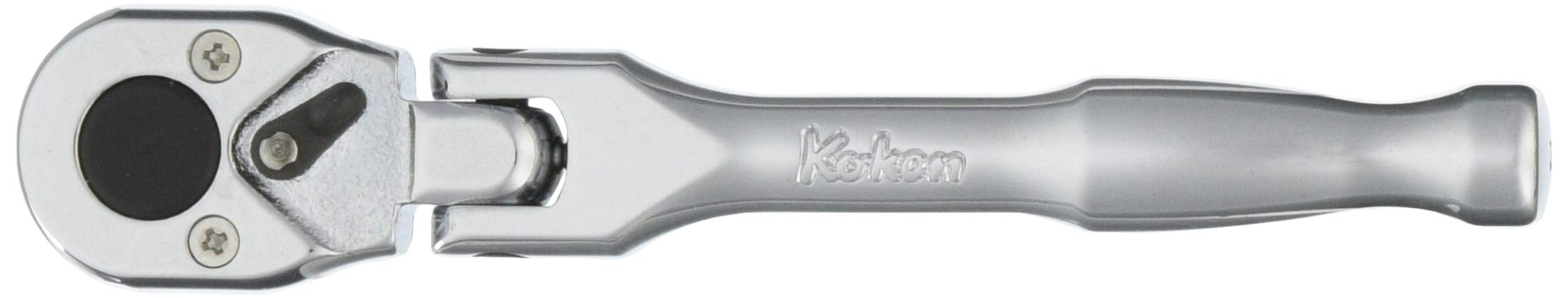 Ko-Ken 1/4" 6.35mm SQ. Ratchet Handle Short Polish Grip L116mm 2774PS NEW_1