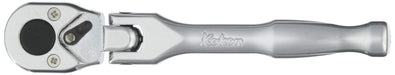 Ko-Ken 1/4" 6.35mm SQ. Ratchet Handle Short Polish Grip L116mm 2774PS NEW_1