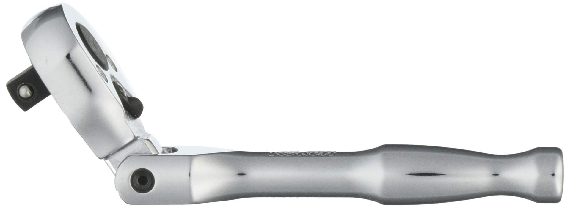 Ko-Ken 1/4" 6.35mm SQ. Ratchet Handle Short Polish Grip L116mm 2774PS NEW_2