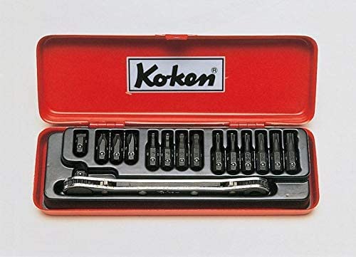 Ko-Ken Ratchet Spanner Set 15Pcs 1202 Yamashita Industrial Research Institute_1