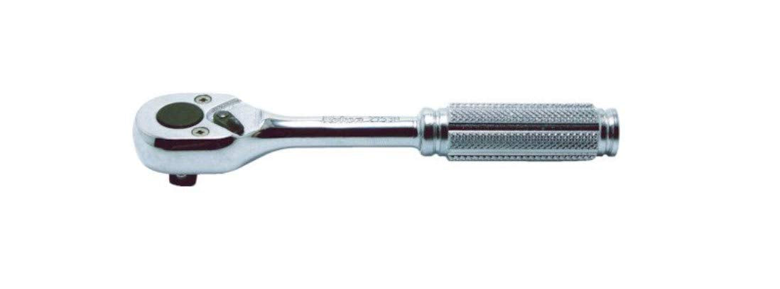 KOKEN 1/4inch(6.35mm)SQ. knurled grip RATCHET HANDLE 2753N Metal Silver NEW_1