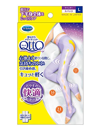 Dr. Scholl Medi QttO Overnight Leg Slimming Leggings L-Size Lavender NEW_1