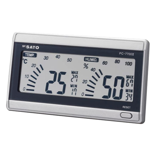 SATO digital thermo-hygrometer Room Navi PC-7700II Table & Wall Bar indicator_1