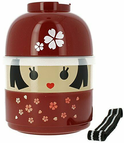 Tatsumiya HAKOYA Bento Lunch Box 50617 Hanako Kokeshi Children Doll Sakura NEW_1
