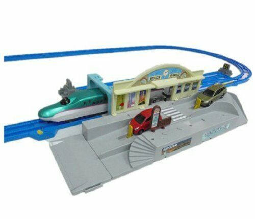 Plarail Joining! Series E5 'Hayabusa' & Tomica Station Rotary Set NEW_6