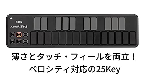 Korg USD 25 Key MIDI Keyboard Nanokey 2 Black NEW from Japan_2