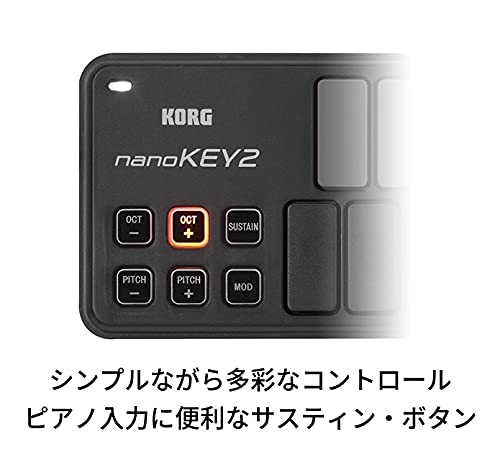 Korg USD 25 Key MIDI Keyboard Nanokey 2 Black NEW from Japan_4