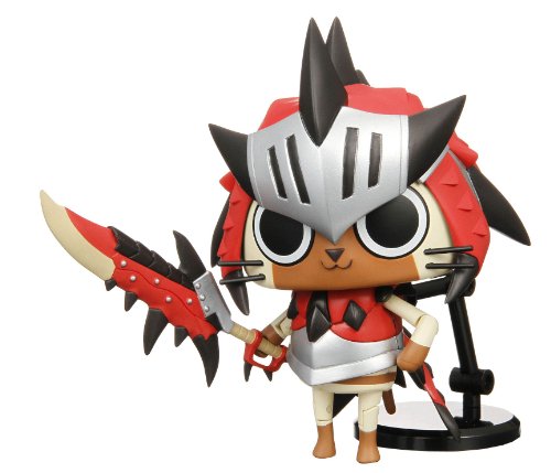 Game Characters Collection Monster Hunter Moving! Airou Reus Neko Series Figure_1