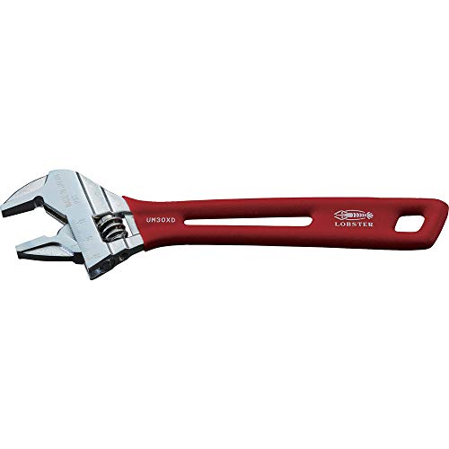 ADJUSTABLE Hybrid WRENCH LOBSTER LOBTEX UM30XD Red 200mm Grip NEW from Japan_1