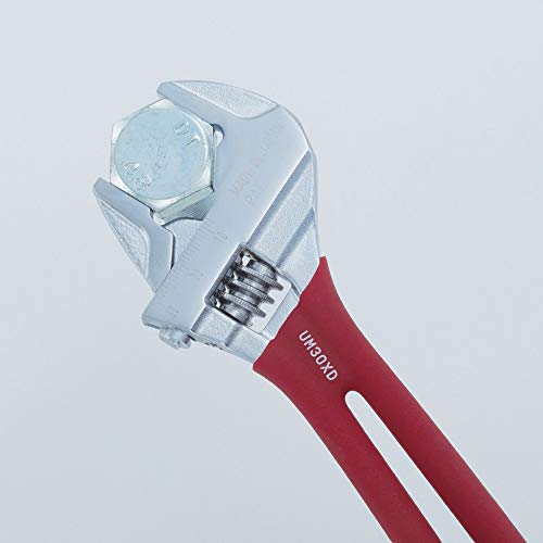 ADJUSTABLE Hybrid WRENCH LOBSTER LOBTEX UM30XD Red 200mm Grip NEW from Japan_3
