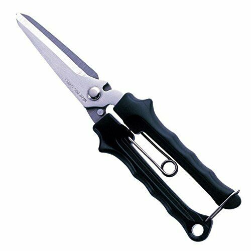 Hasegawa cutlery arm wrestler hard snip long scissors NAW-215 black NEW_1