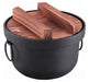 Delicious rice for 2-gou (360cc) iron pot Rice Cooker w/ wooden Lid 932098 NEW_1