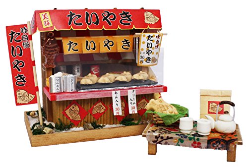 Billy Handmade Doll House Kit Showa stalls kit Taiyaki Shop 8537 NEW from Japan_1