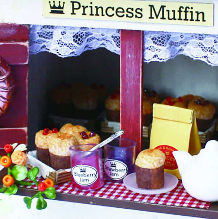 Billy 8721 Handmade Dollhouse Cottage Kit Muffin Shop W13.5xD10.5xH14.5cm NEW_2