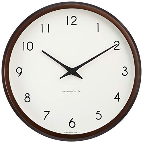 Lemnos Campagne Natural PC10-24W BW Brown Wall Clock Radio type NEW from Japan_1