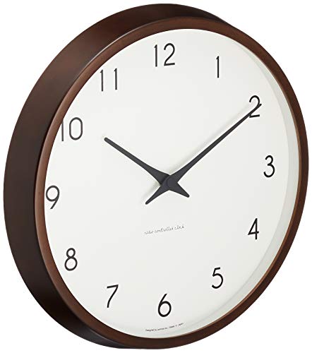 Lemnos Campagne Natural PC10-24W BW Brown Wall Clock Radio type NEW from Japan_3