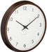 Lemnos Campagne Natural PC10-24W BW Brown Wall Clock Radio type NEW from Japan_3